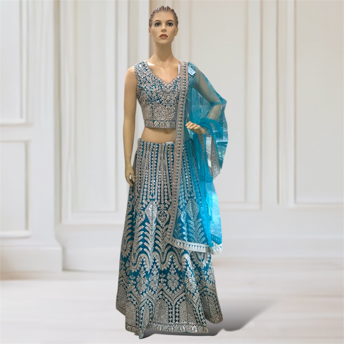 Lehenga + Choli + Scarf