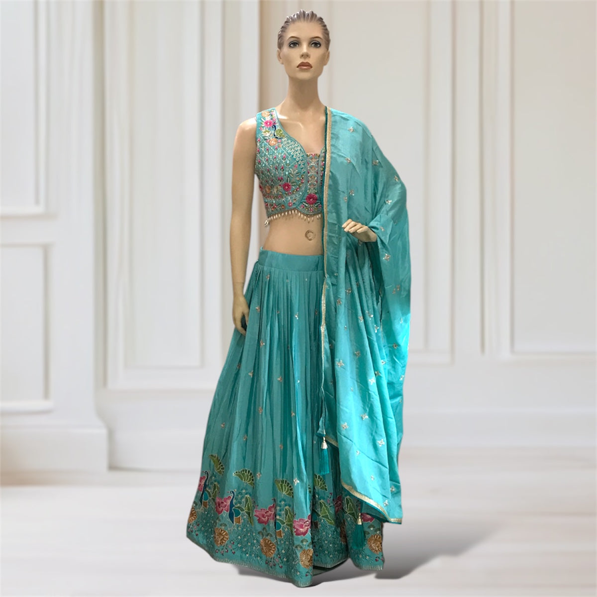 Lehenga + Choli + Scarf