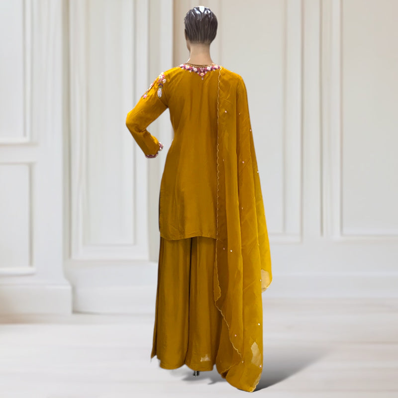 Kurta + Palazzo + Scarf