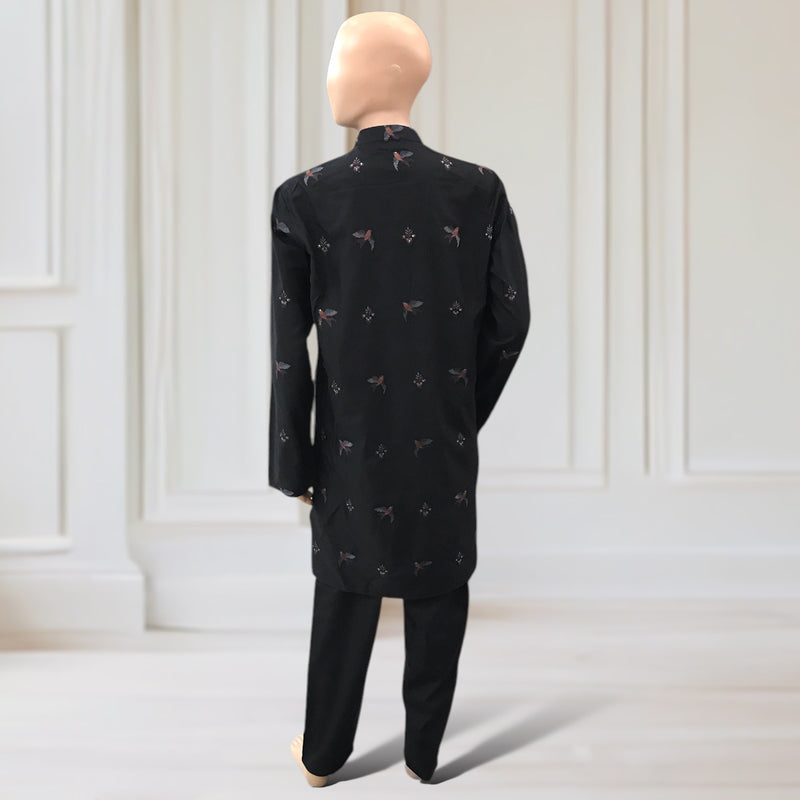 Kurta + Trouser + Vest (Hand Emb)