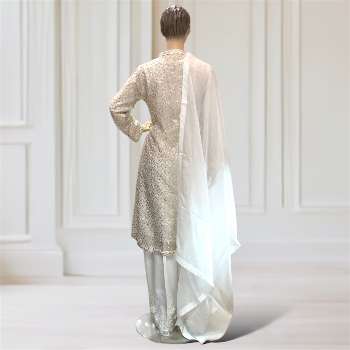 Kurta + Trouser + Scarf + Jacket