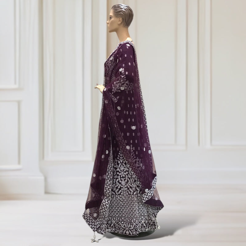 Anarkali Gown + Scarf