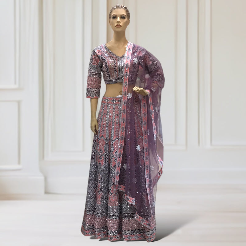 Lehenga + Choli + Scarf