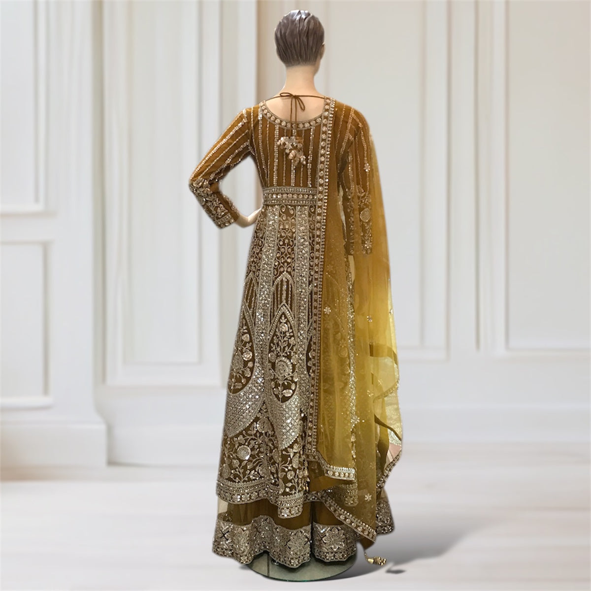 Anarkali + Lehenga + Scarf