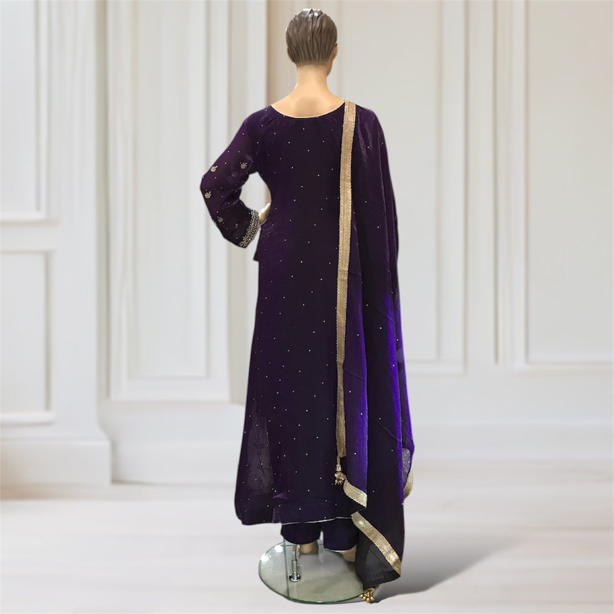 Gown + Kurta + Trouser + Scarf