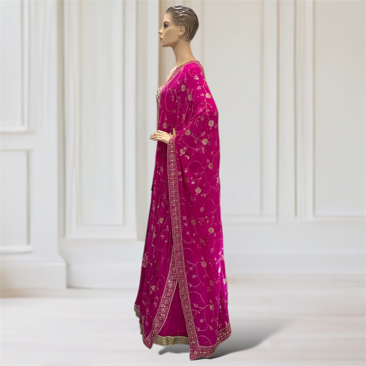 Kurta + Lehenga + Scarf