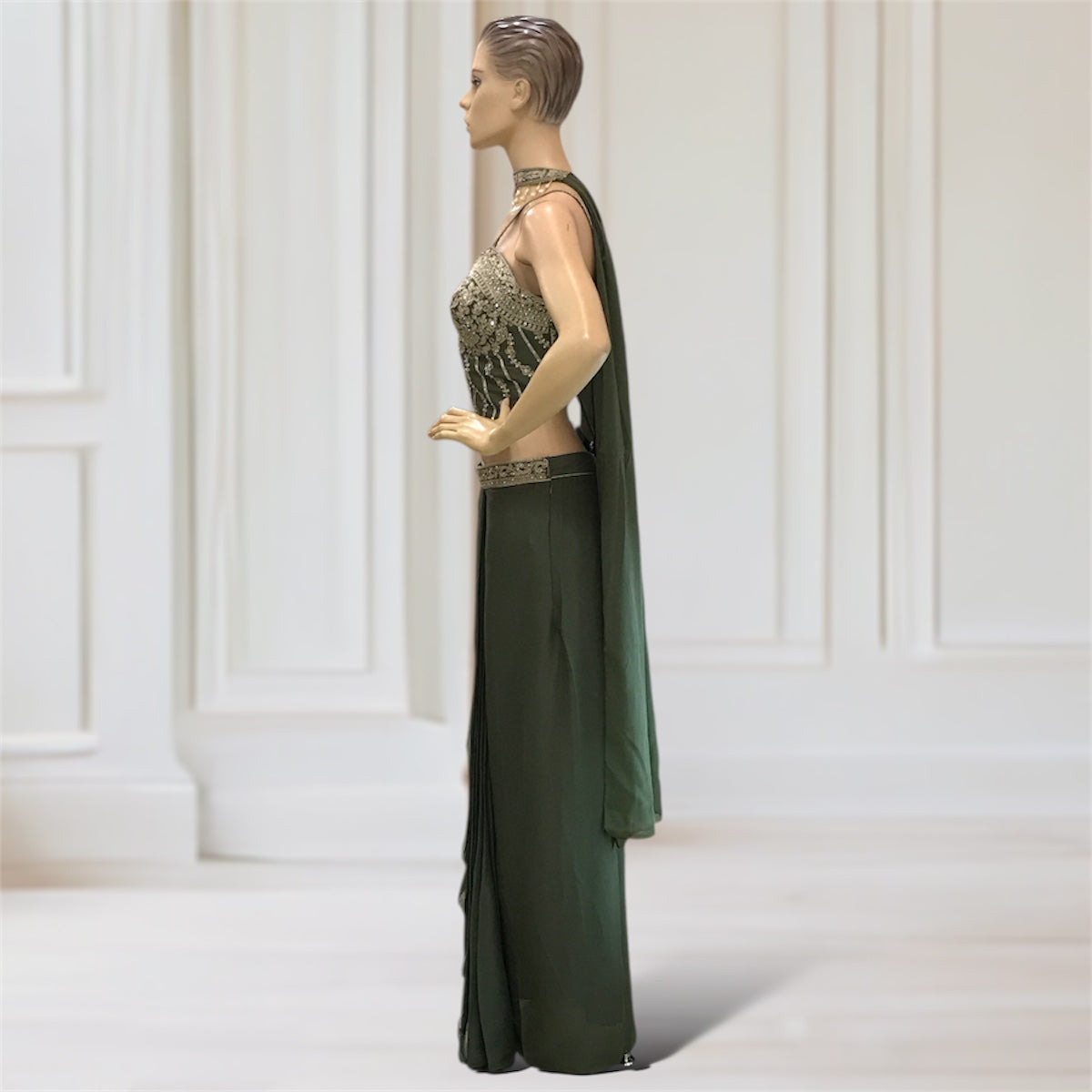 Corset + Drape skirt + Scarf