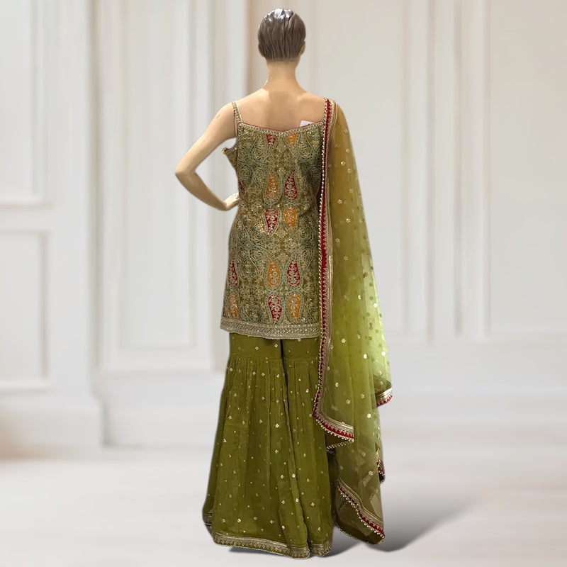 Kurta + Garara + Scarf