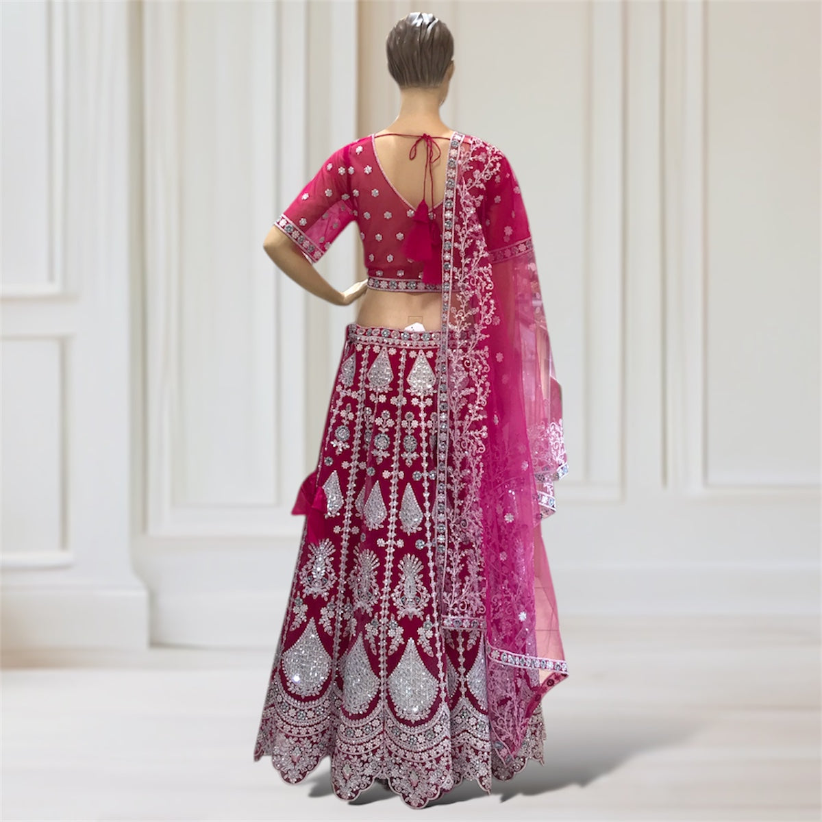 Lehenga + Choli + Scarf