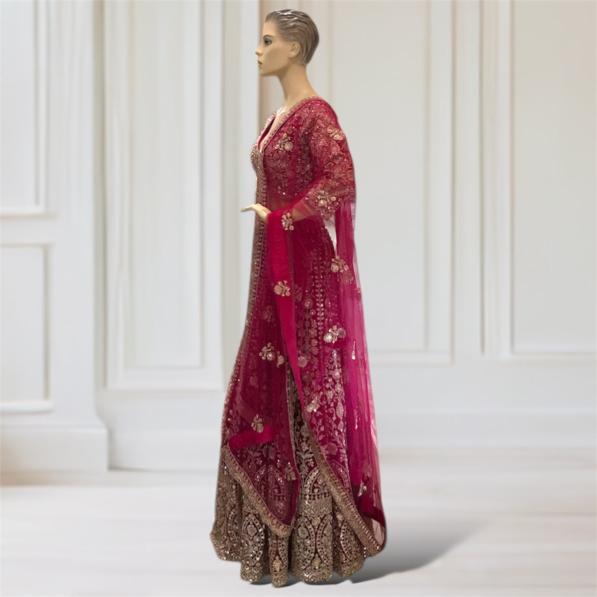 Lehenga + Choli + Scarf