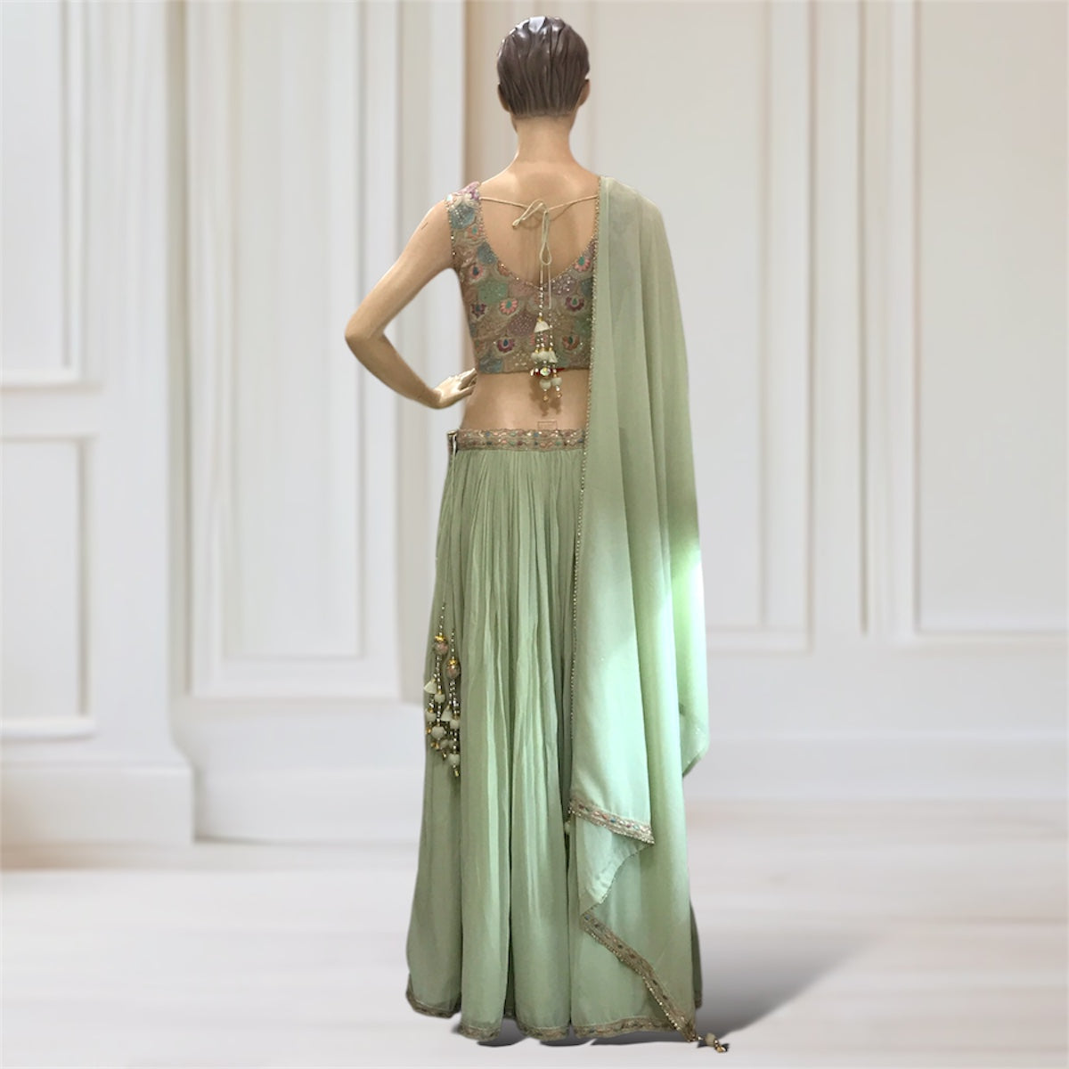 Lehenga + Choli + Scarf
