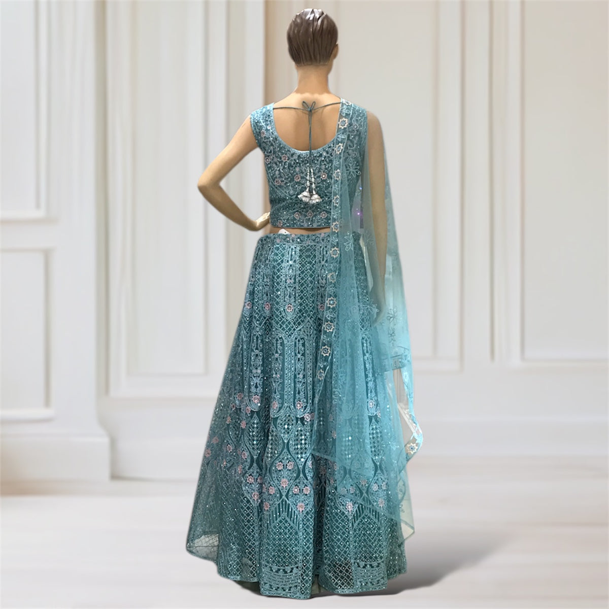 Lehenga + Choli + Scarf