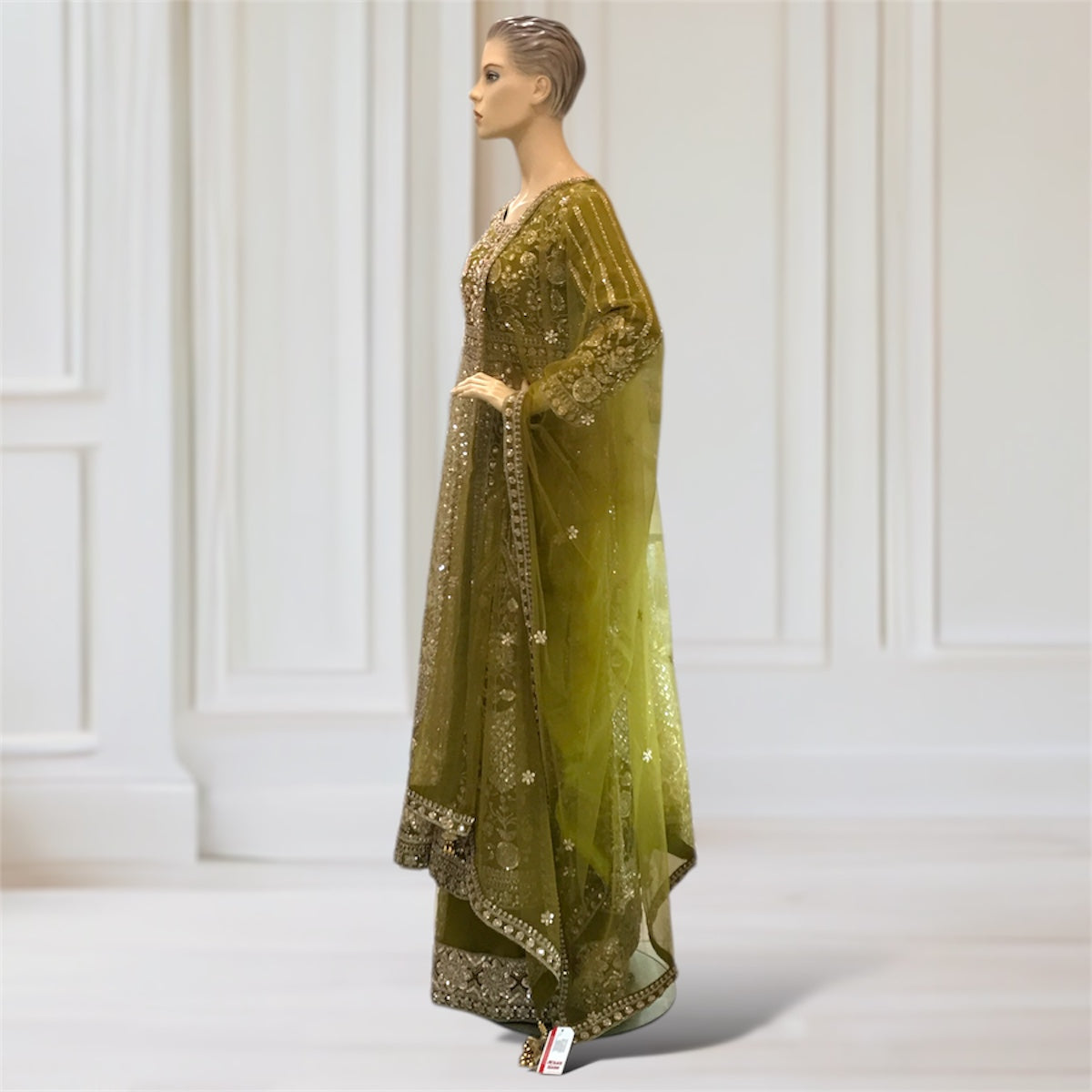 Anarkali + Lehenga + Scarf
