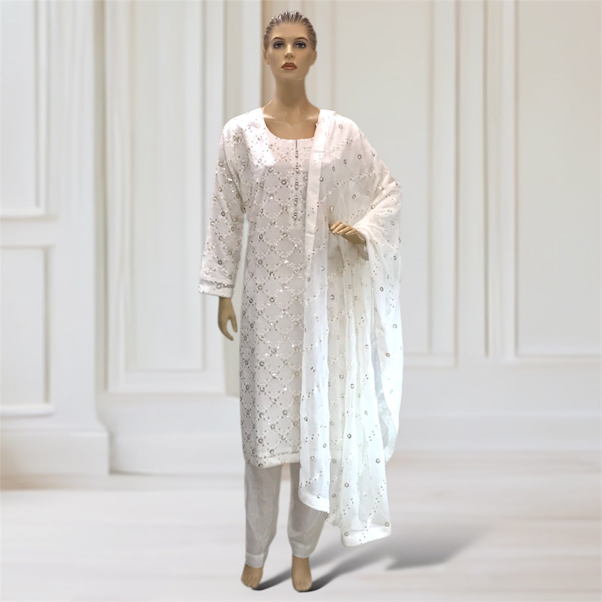 Kurta + Trouser + Scarf