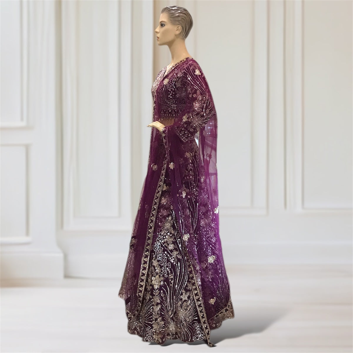 Lehenga + Choli + Scarf