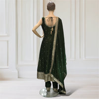 Anarkali + Pant + Scarf