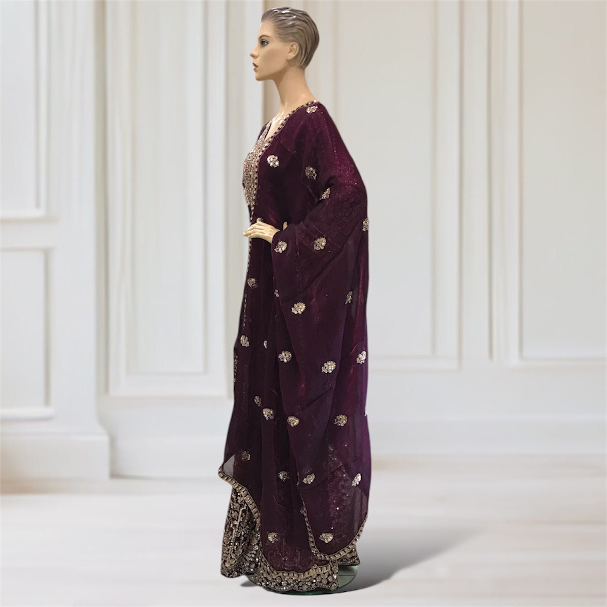 Kurta + Palazzo + Scarf