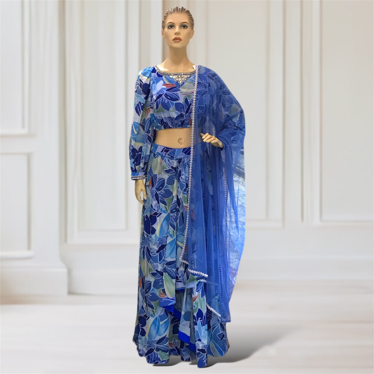 Lehenga + Choli + Scarf