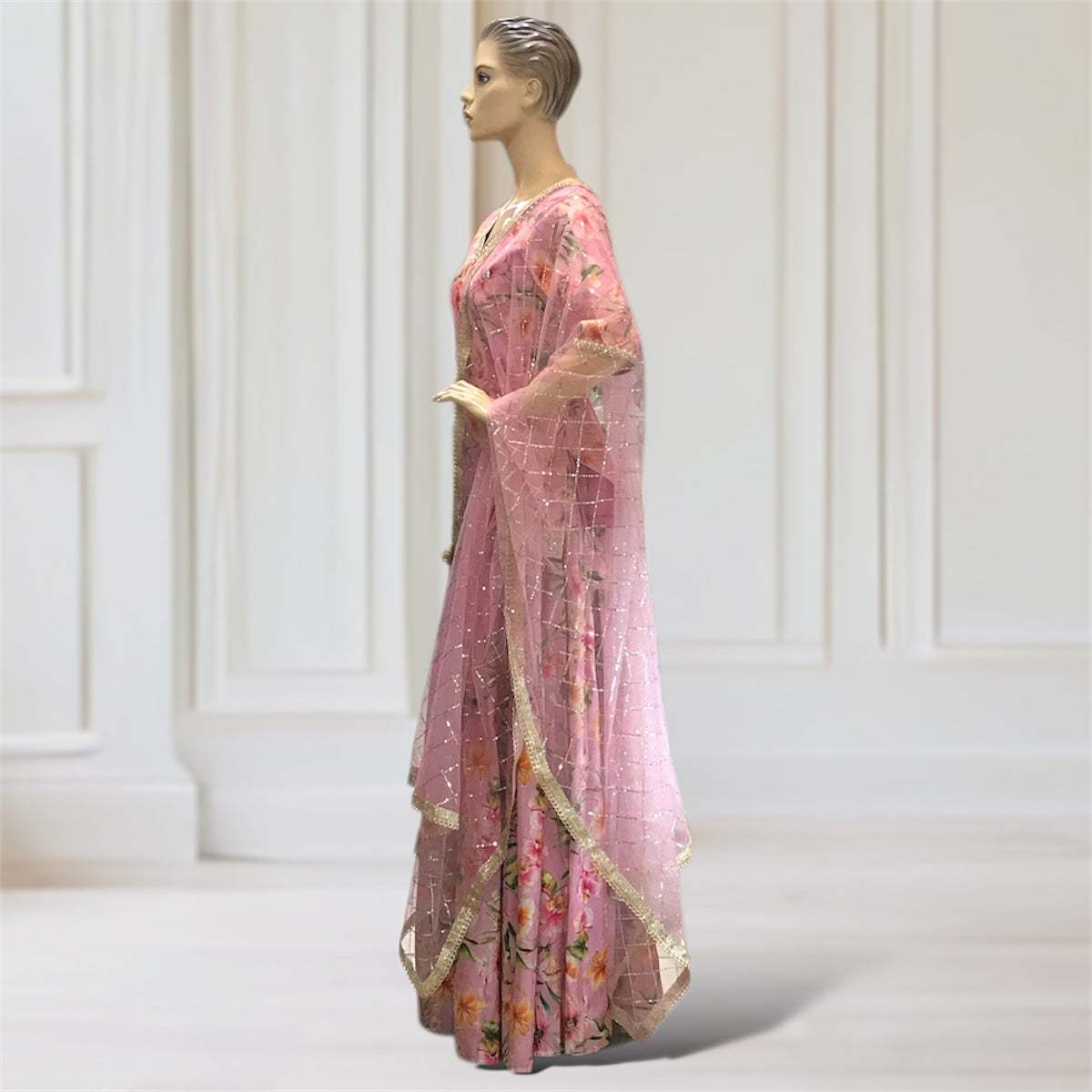 Lehenga + Choli + Scarf