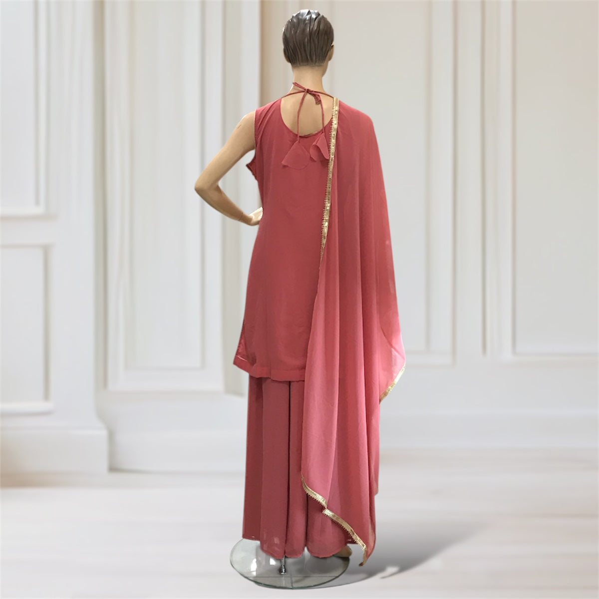 Kurta + Palazzo + Scarf