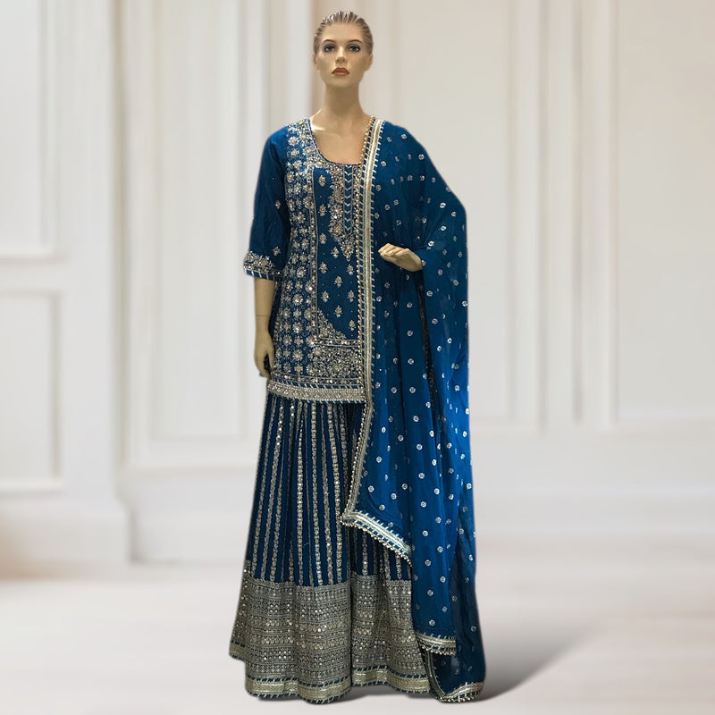 Kurta + Garara + Scarf