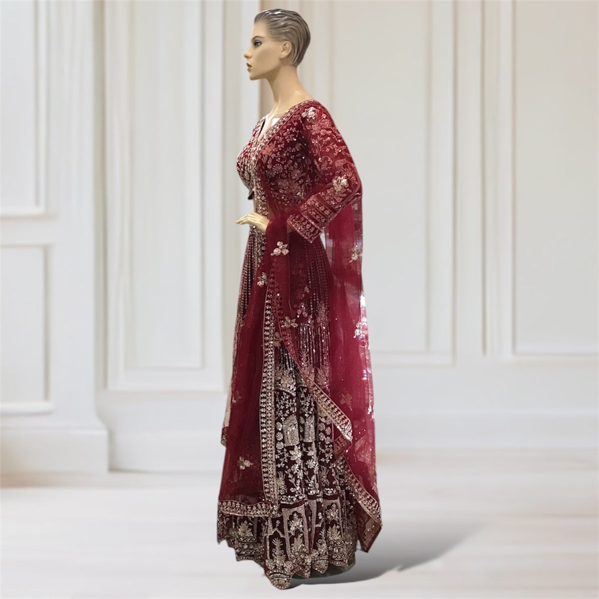 Lehenga + Choli + Scarf