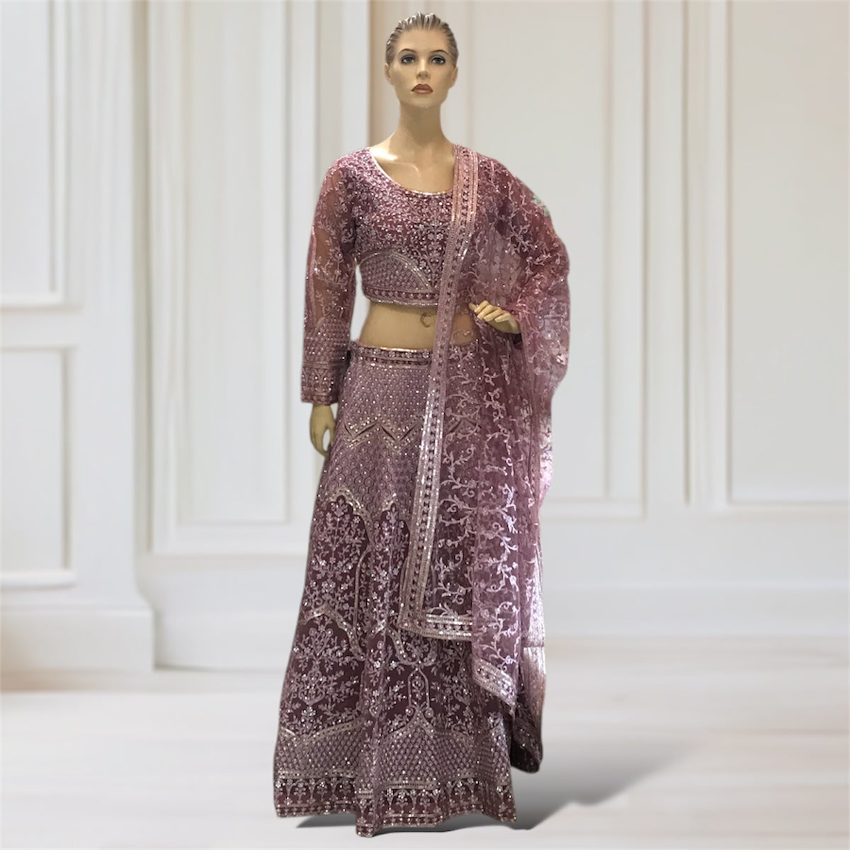 Lehenga + Choli + Scarf