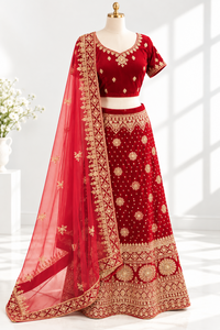 Lehanga+ Choli + Scarf