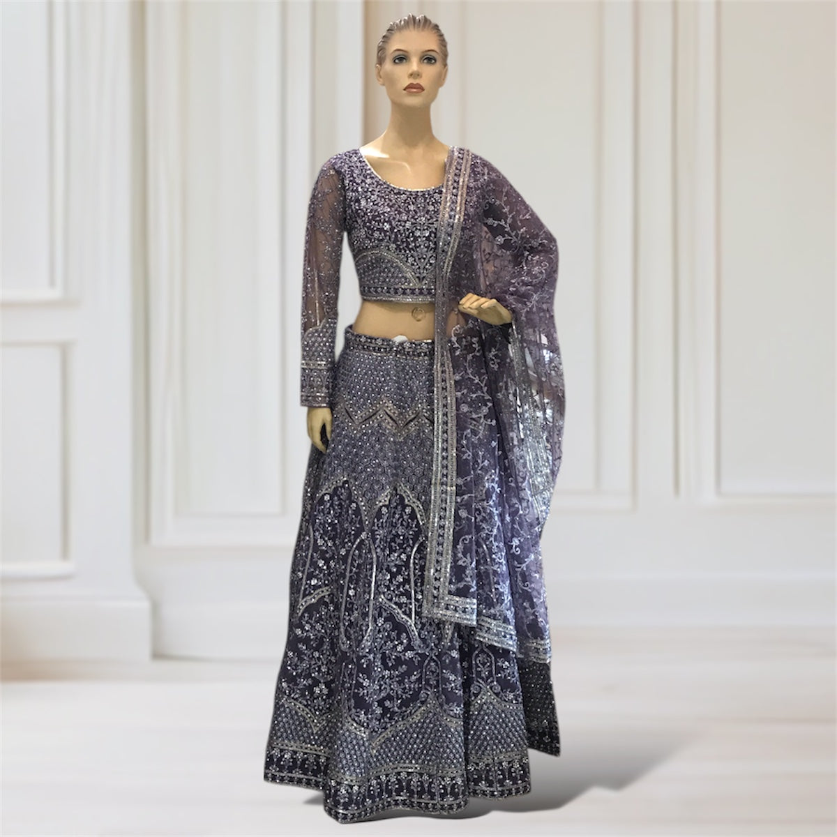 Lehenga + Choli + Scarf