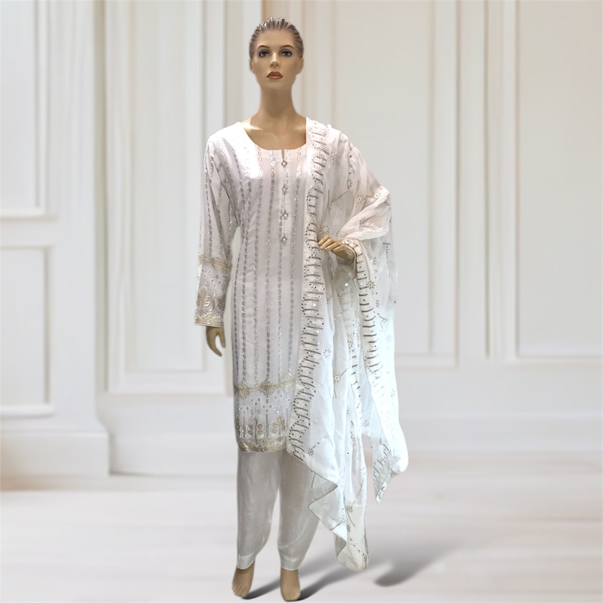 Kurta + Trouser + Scarf