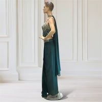 Corset + Drape skirt + Scarf