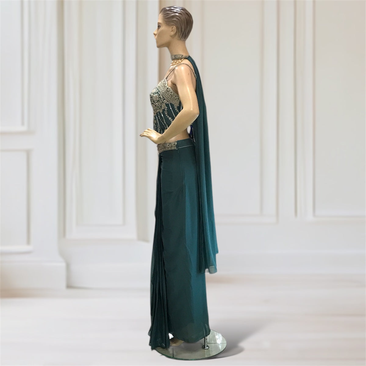 Corset + Drape skirt + Scarf