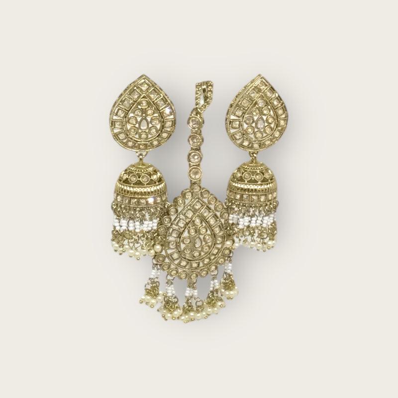 Necklace + Earrings + Tikka
