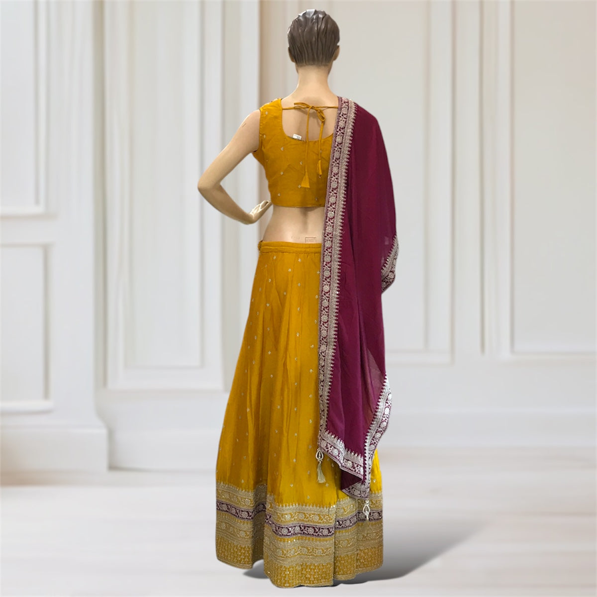 Lehenga + Choli + Scarf