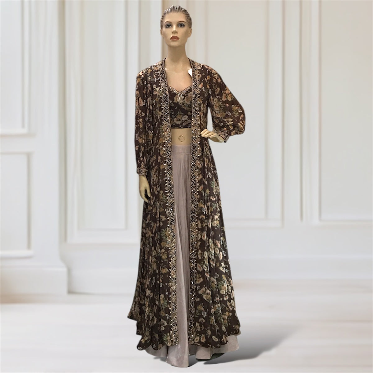 Jacket + Choli + Palazzo