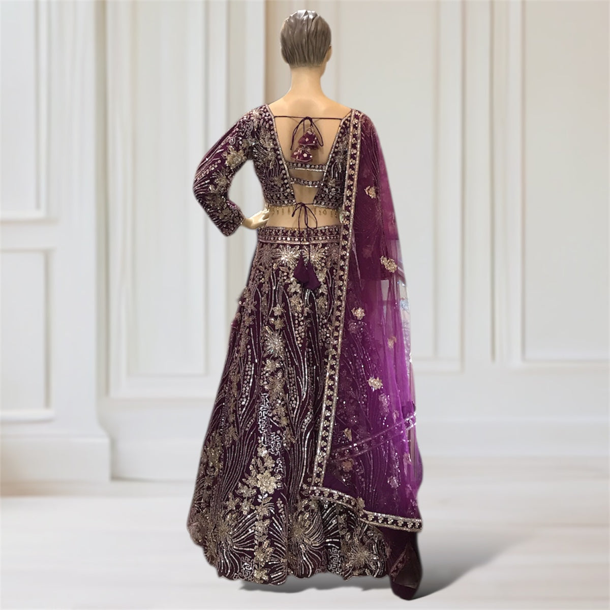 Lehenga + Choli + Scarf