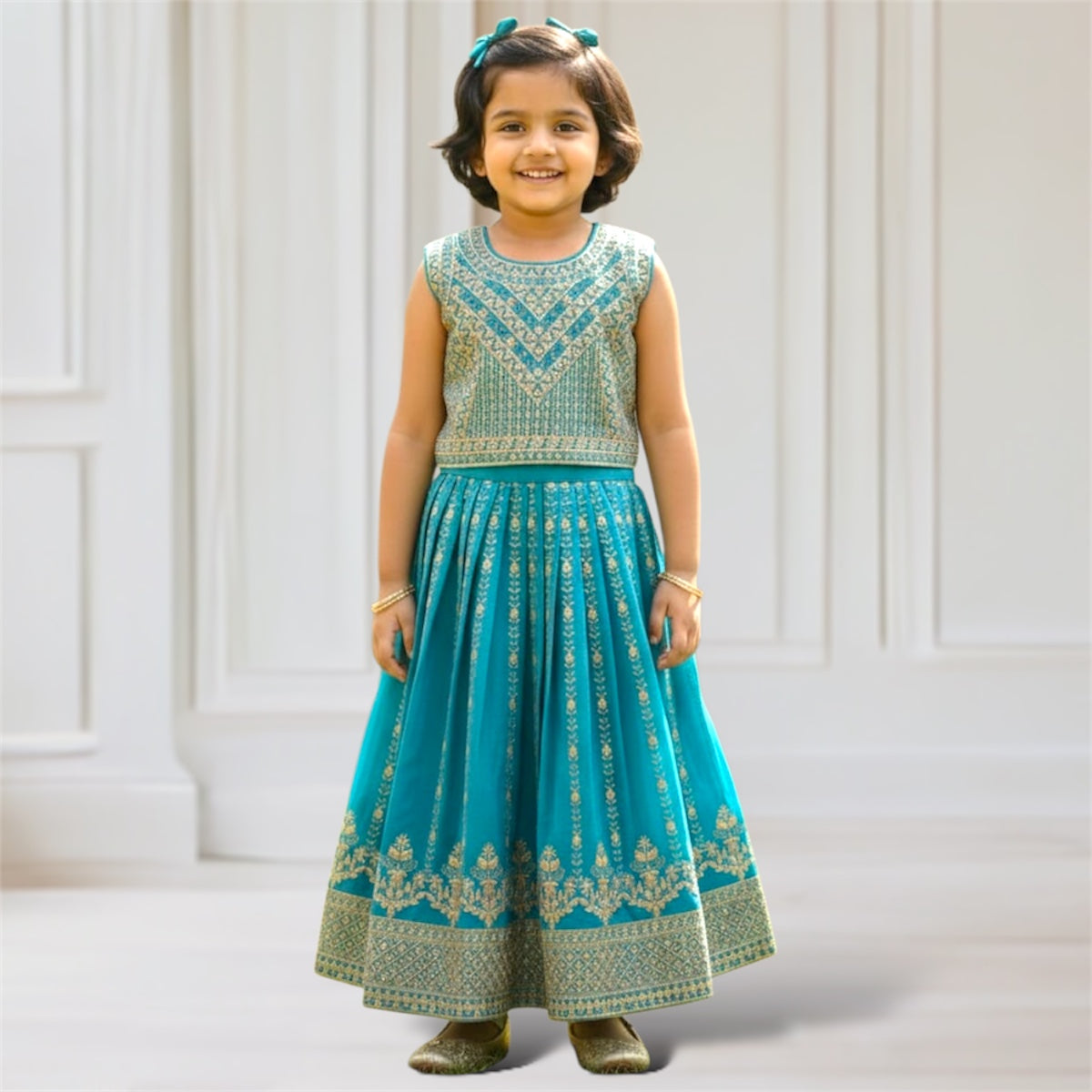 Lehenga + Choli + Scarf