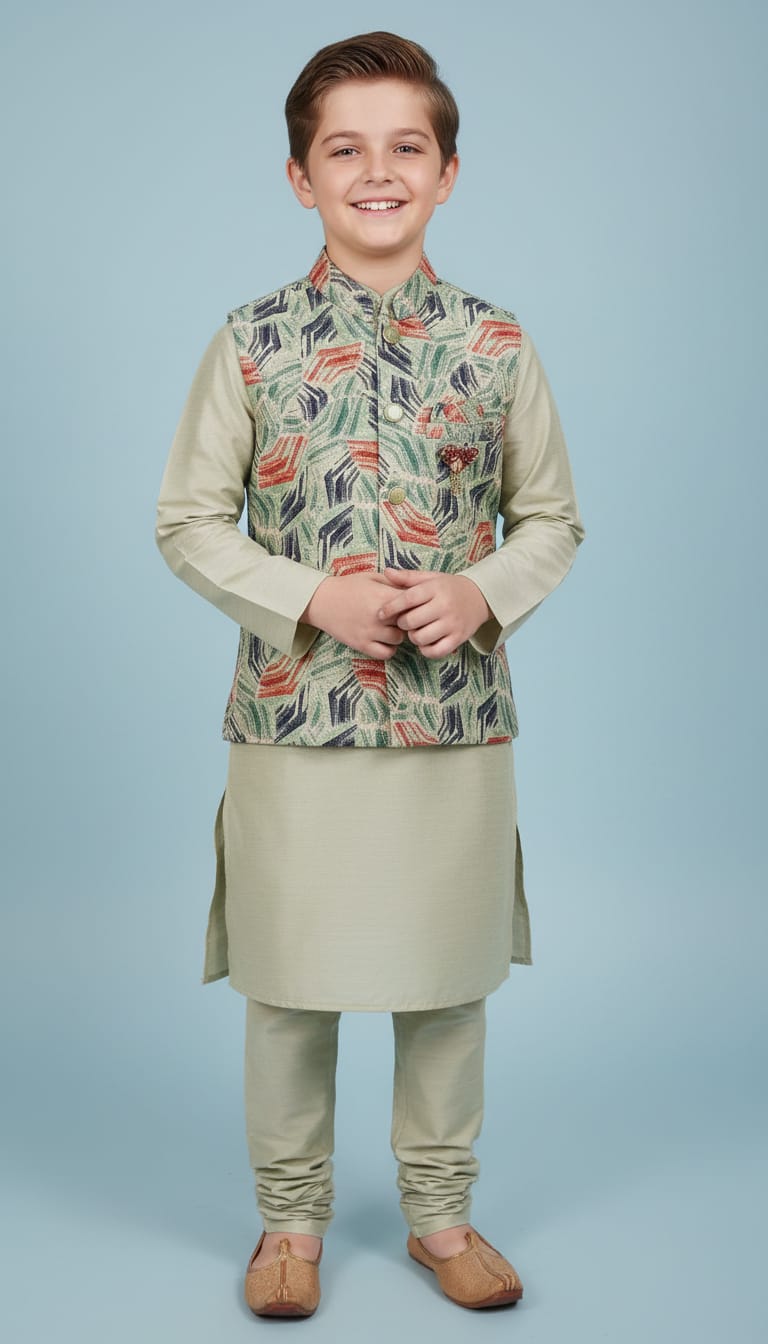 Kurta + Trouser + Vest
