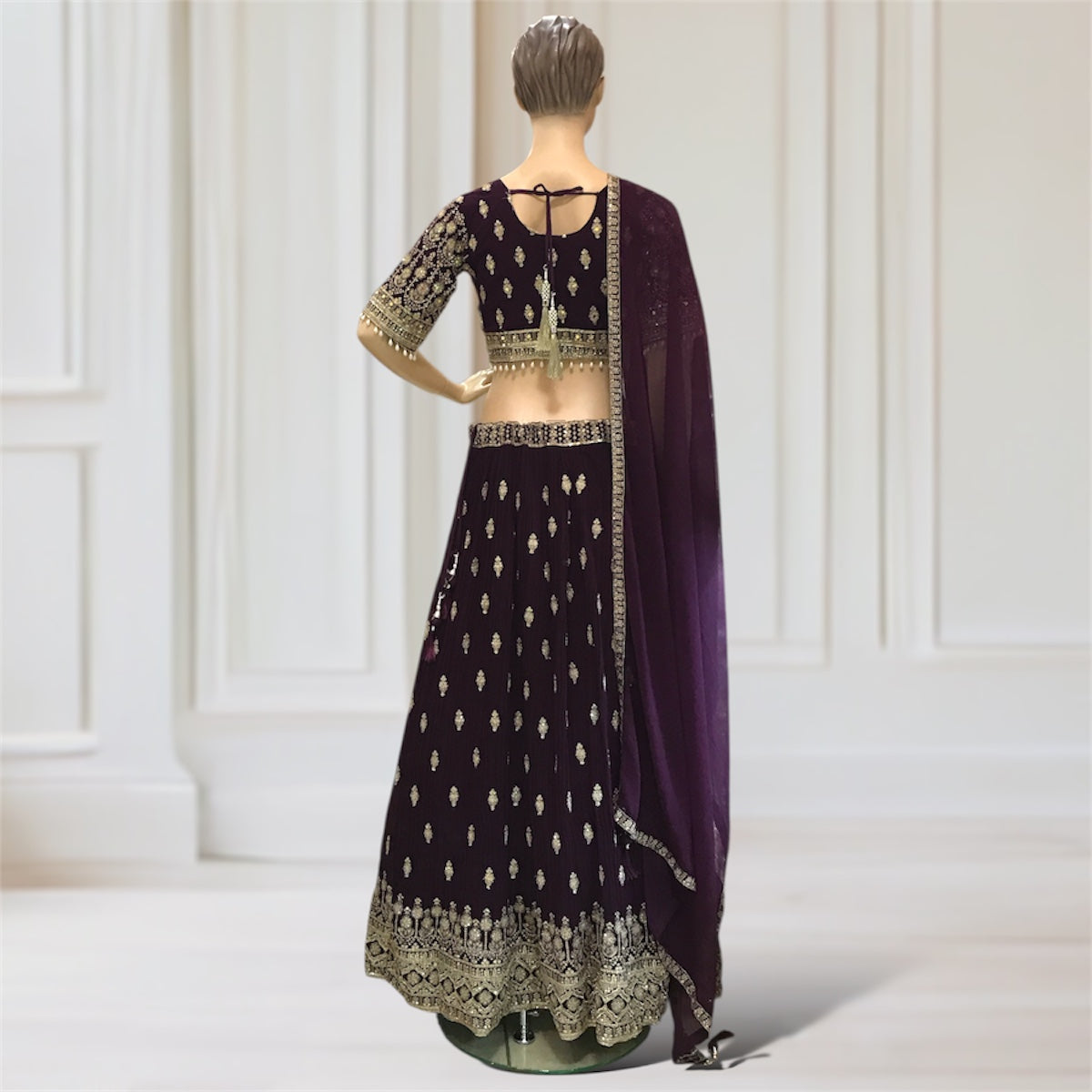 Lehenga + Choli + Scarf
