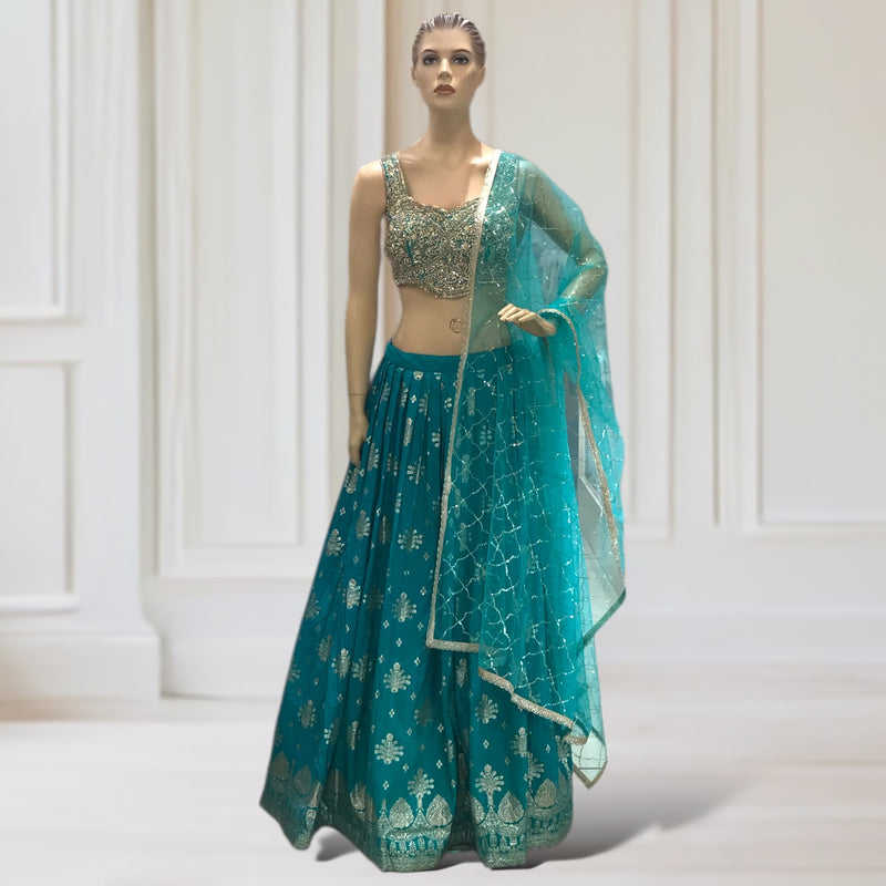 Lehenga + Choli + Scarf