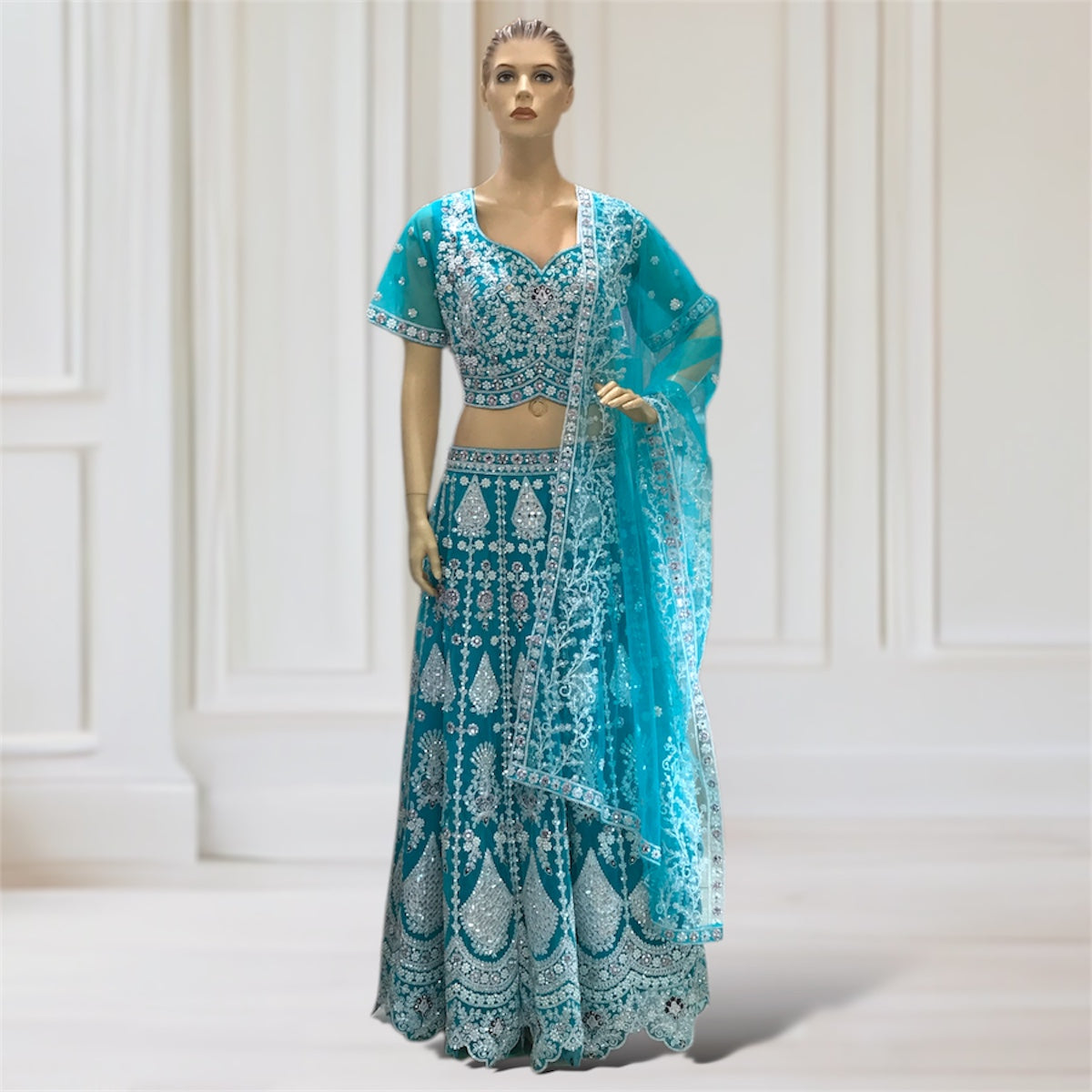 Lehenga + Choli + Scarf