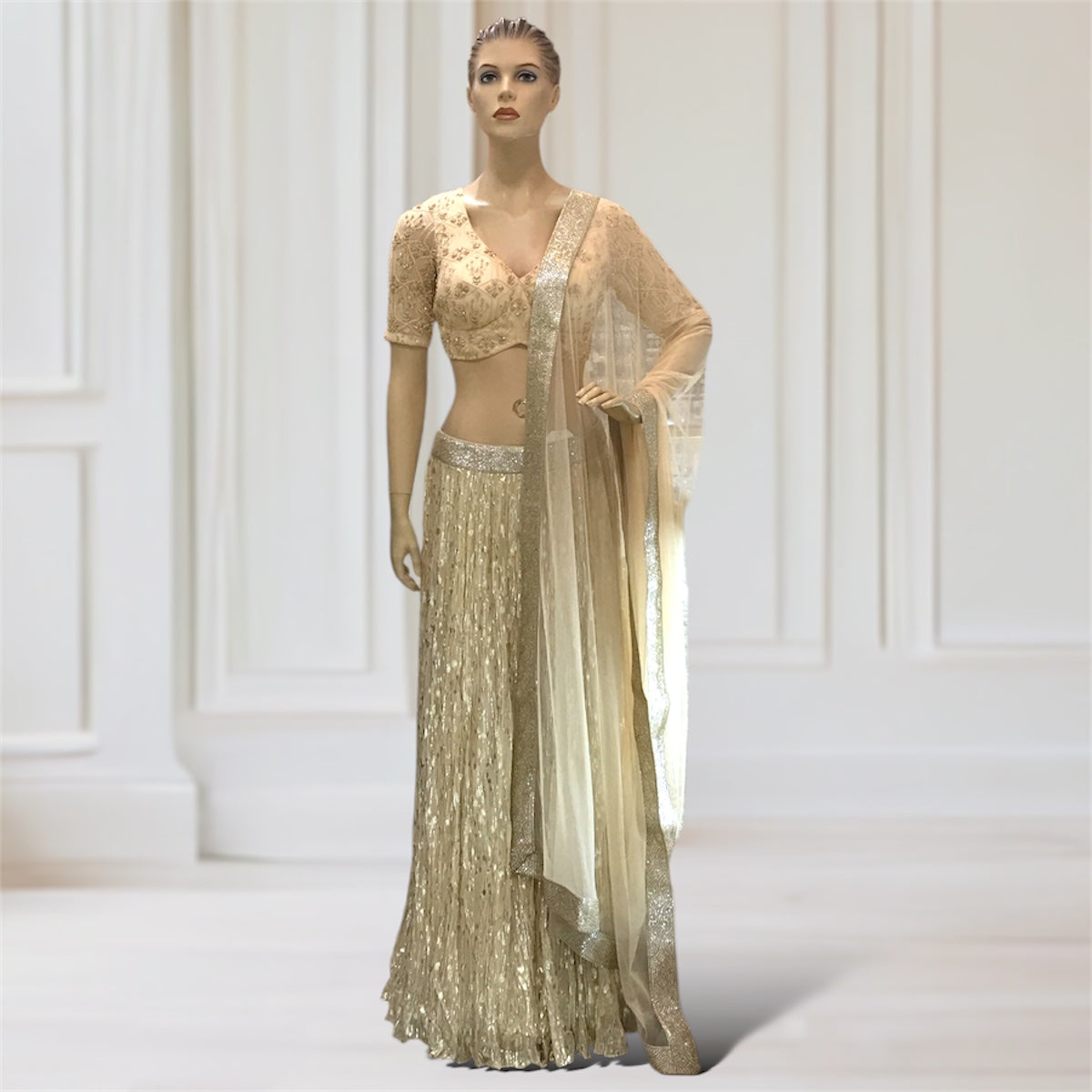 Lehenga + Choli + Scarf