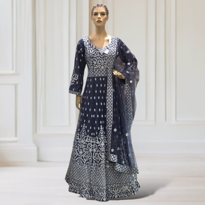 Anarkali Gown + Scarf