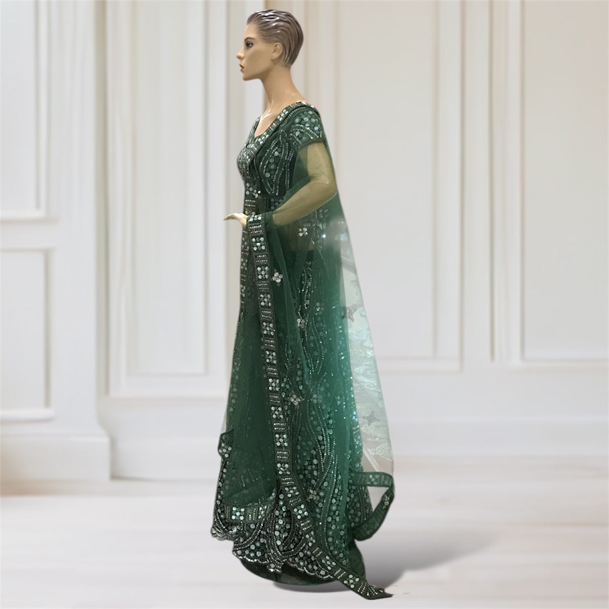 Lehenga + Choli + Scarf