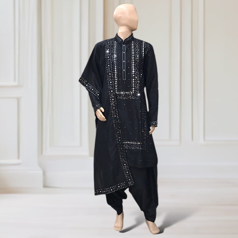 Kurta + Dhoti Trouser + scarf