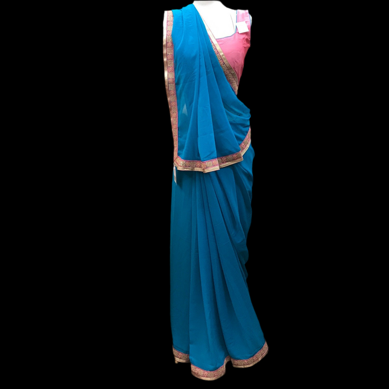READY MADE SAREE +READY BLOUSE
