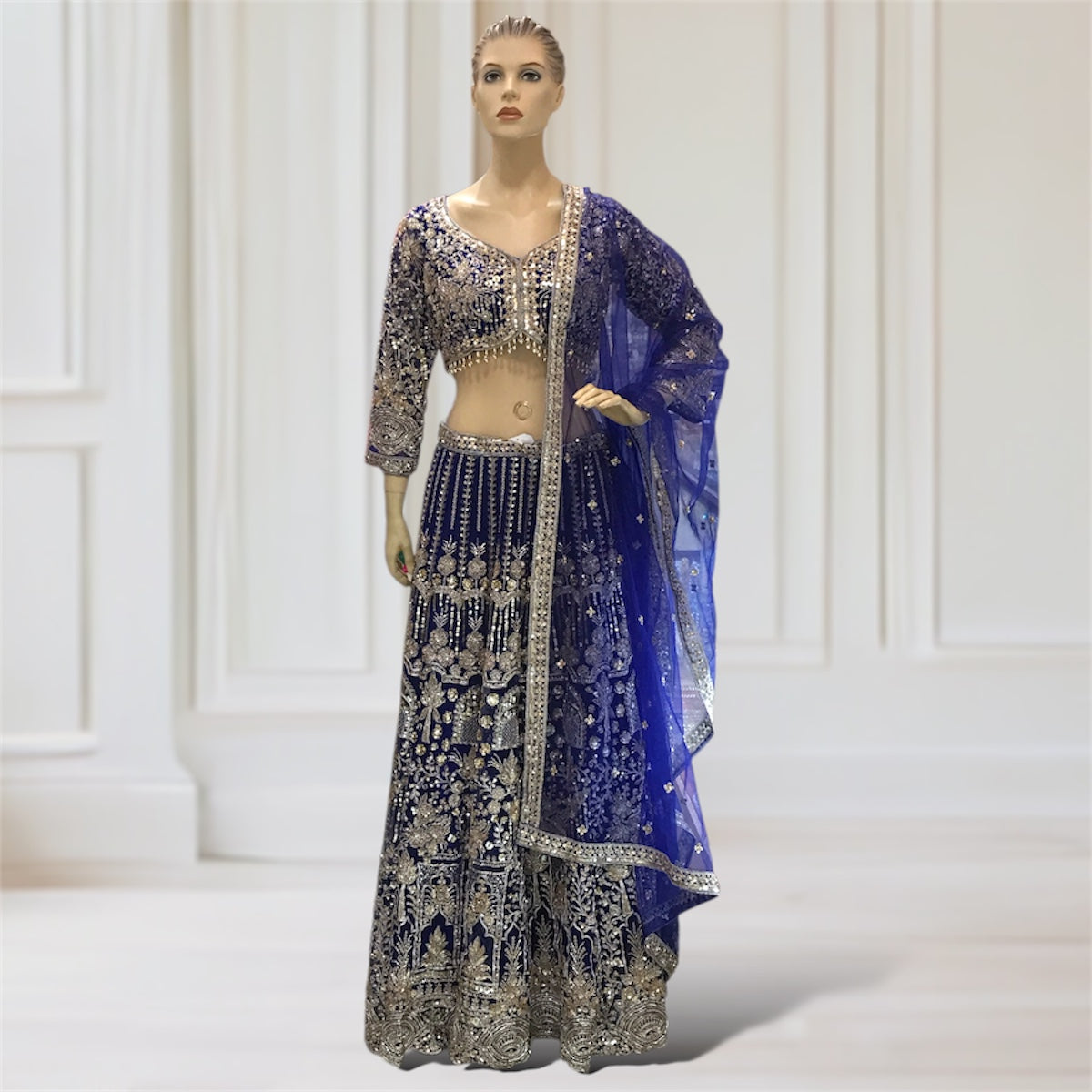 Lehenga + Choli + Scarf