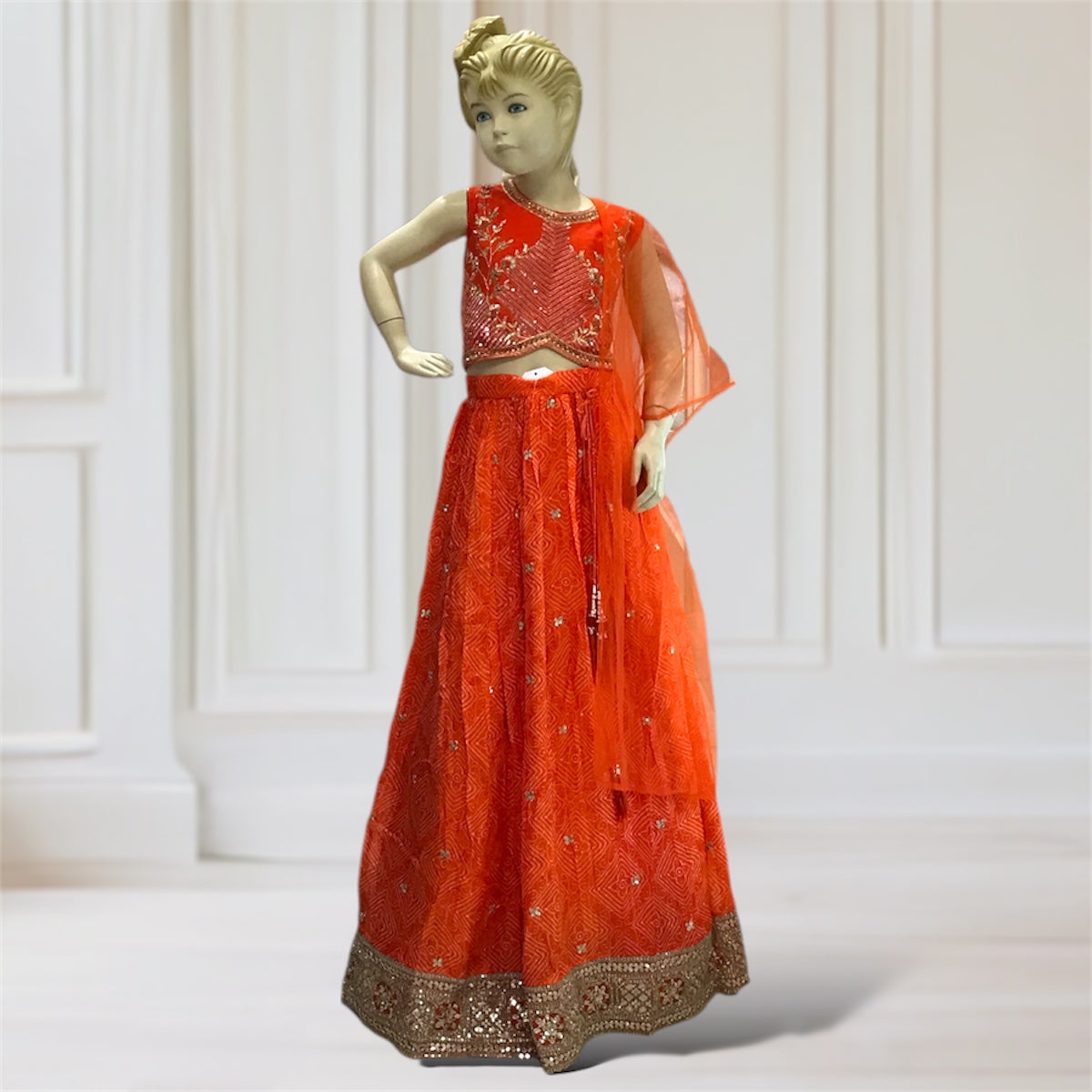 Lehenga + Choli + Scarf
