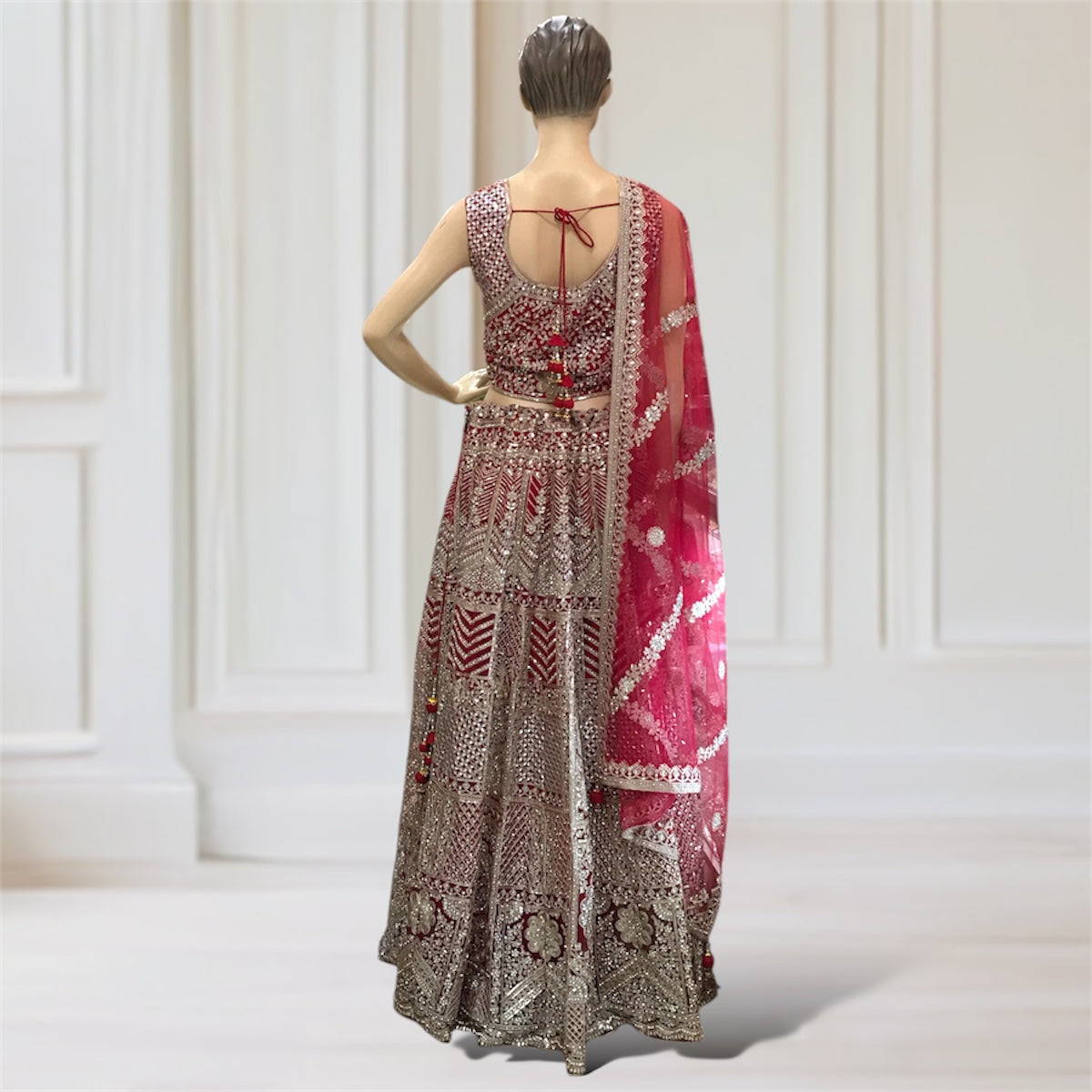 Lehenga + Choli + Scarf