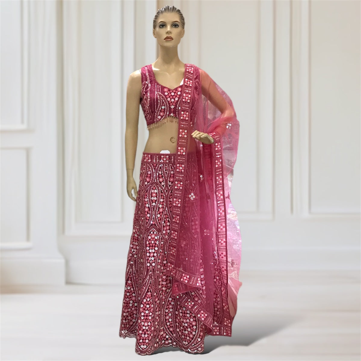 Lehenga + Choli + Scarf